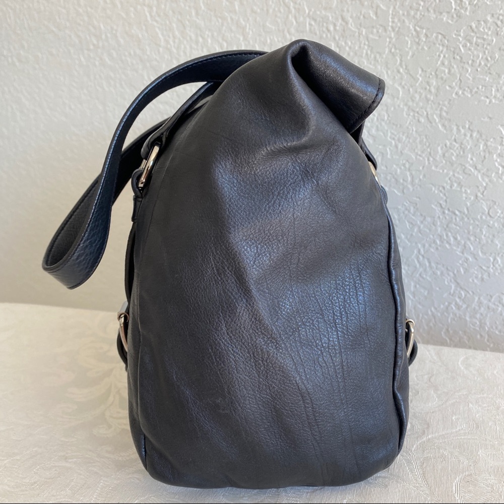 Prada Grayish Black Leather Tote Bag - Picture 3 of 15